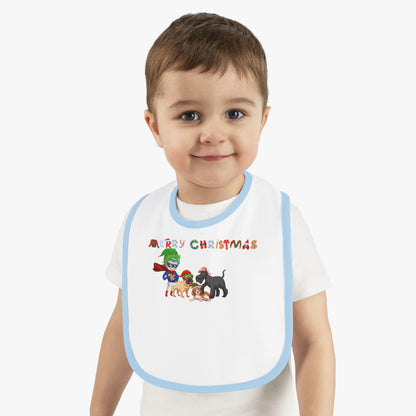 Baby Bib - Super kiddo woith pet friends - [[{"value":"Wonderwear Kid"}]]