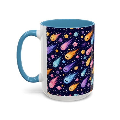 Accent Coffee Mug  (11/15 oz) - Cosmic Comet