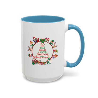 Accent Coffee Mug - We wish you a merry christmas - [[{"value":"Wonderwear Kid"}]]