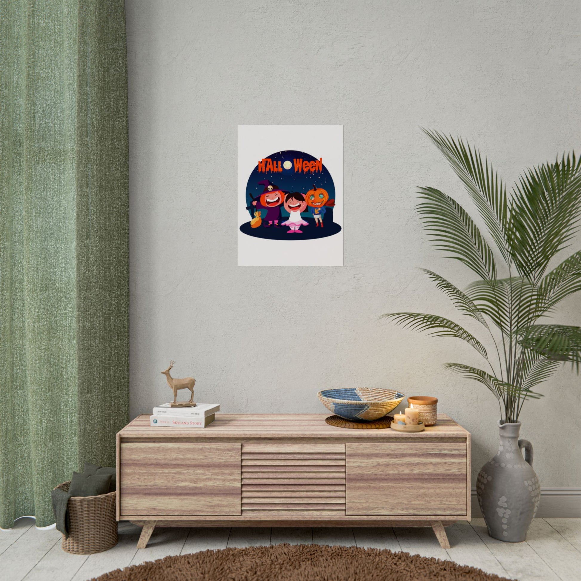 Rolled Posters - Super kiddo wearing pumpkin - [[{"value":"Wonderwear Kid"}]]