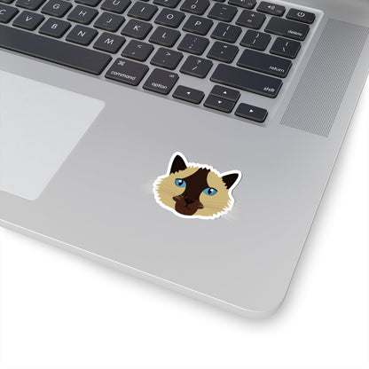 Kiss-Cut Vinyl Decals - Siamese cat Printify