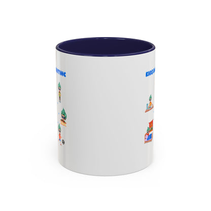 Accent Coffee Mug - Super kiddo daily routine - [[{"value":"Wonderwear Kid"}]]