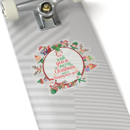 Kiss-Cut Stickers - We wish you a merry christmas - [[{"value":"Wonderwear Kid"}]]