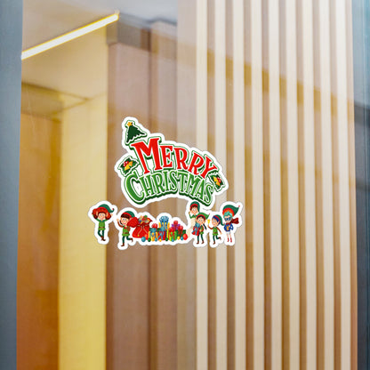 Christmas Kiss-Cut Vinyl Decals – Merry christmas from super friends - [[{"value":"Wonderwear Kid"}]]