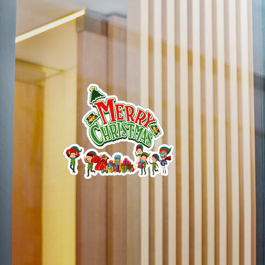 Christmas Kiss-Cut Vinyl Decals – Merry christmas from super friends - [[{"value":"Wonderwear Kid"}]]