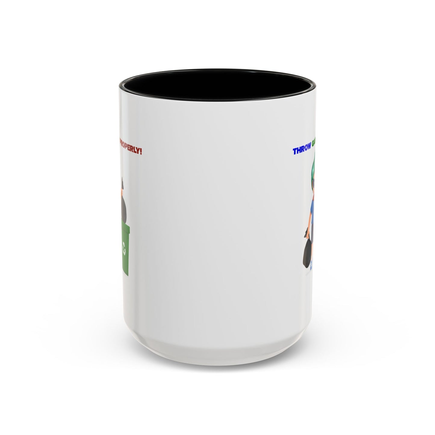 Accent Coffee Mug - Super kiddo taking trash out