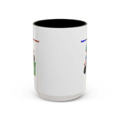 Accent Coffee Mug - Super kiddo taking trash out - [[{"value":"Wonderwear Kid"}]]