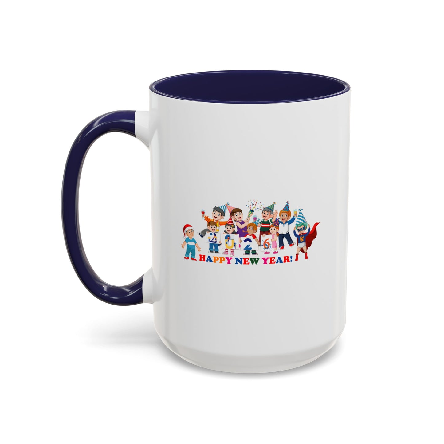 Accent Coffee Mug - Happy new year from super kiddo