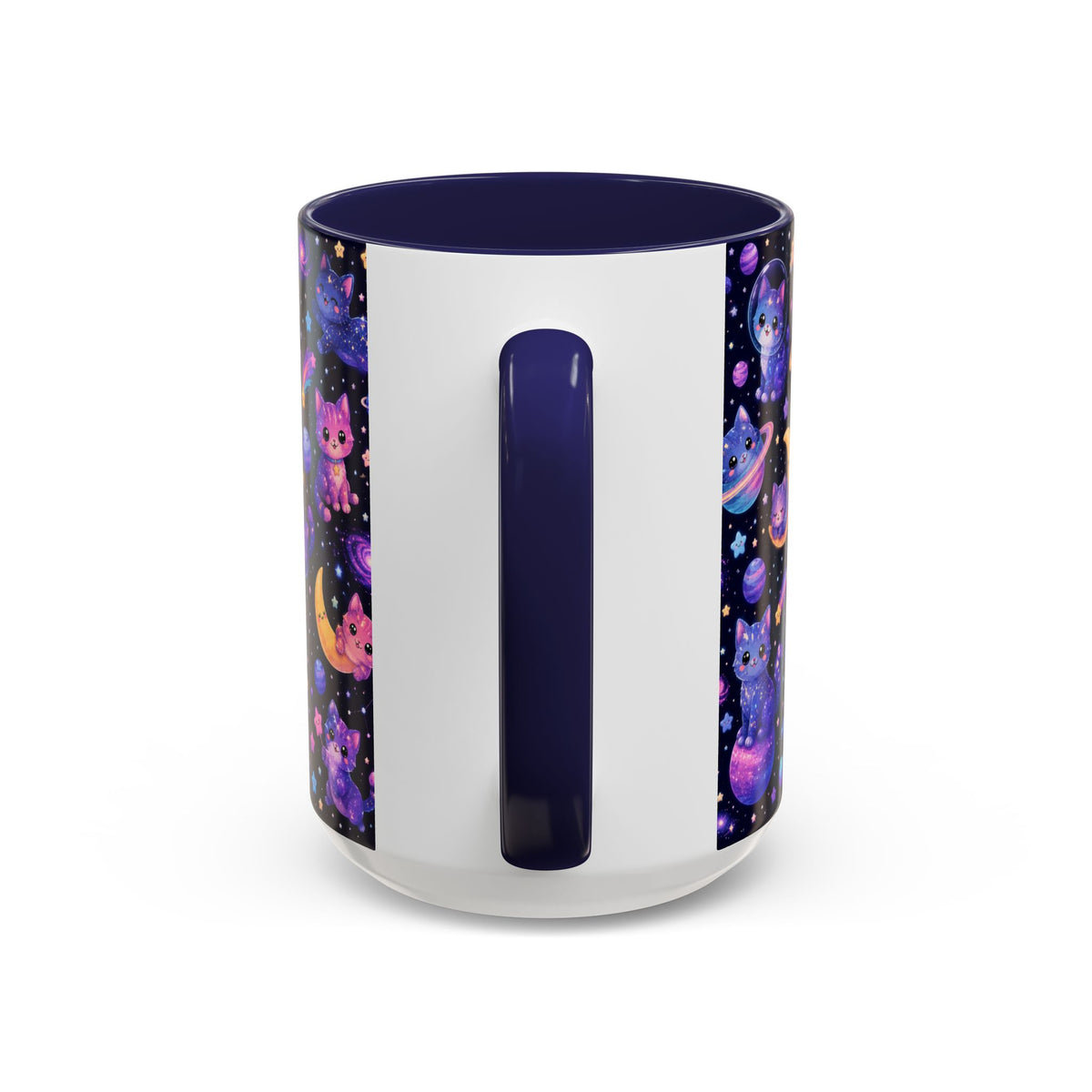 Accent Coffee Mug (11/15 oz) - Galaxy cats