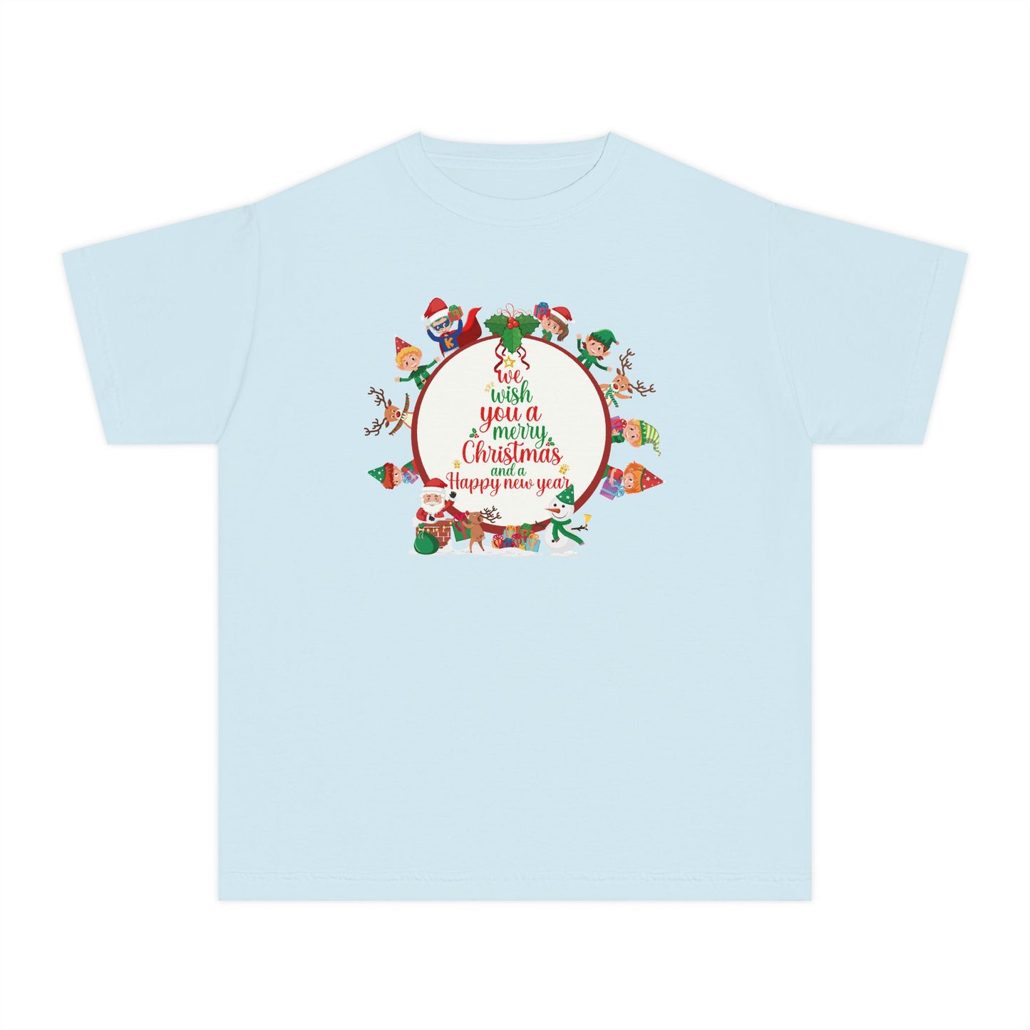 Youth Midweight Tee - We wish you a merry Christmas