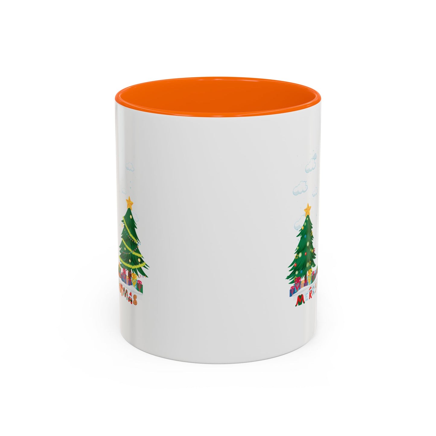 Accent Coffee Mug - Christmas and snowing