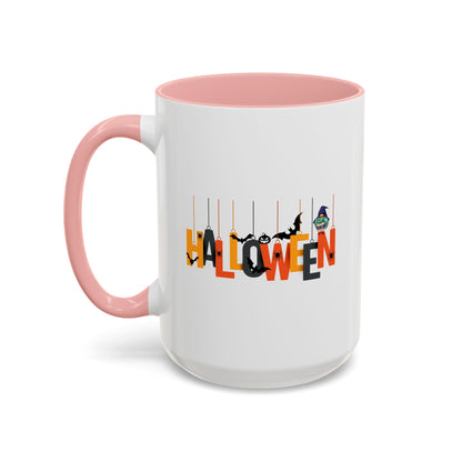 Accent Coffee Mug - Holloween hanging letters Printify