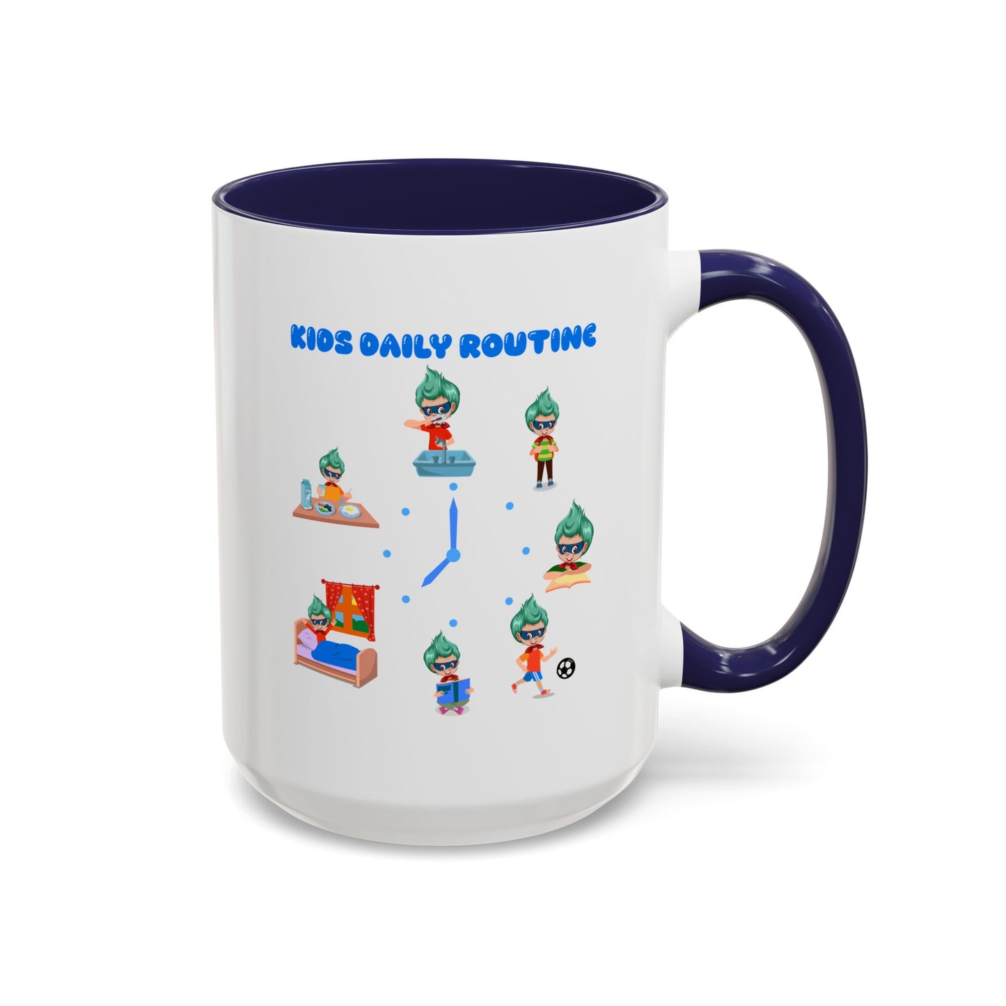 Accent Coffee Mug - Super kiddo daily routine