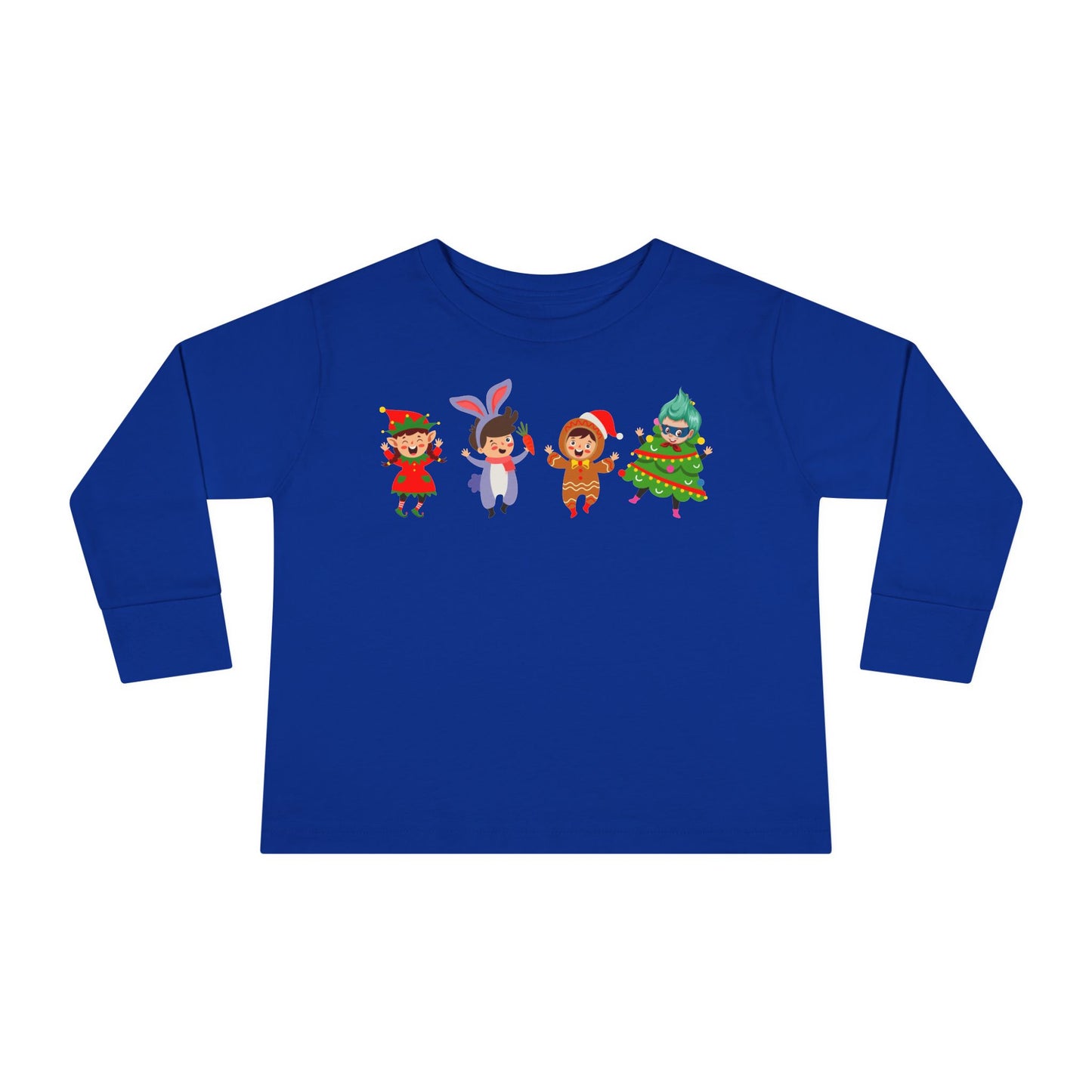Toddler Long Sleeve Tee - Super kiddo in christmas tree attire - [[{"value":"Wonderwear Kid"}]]