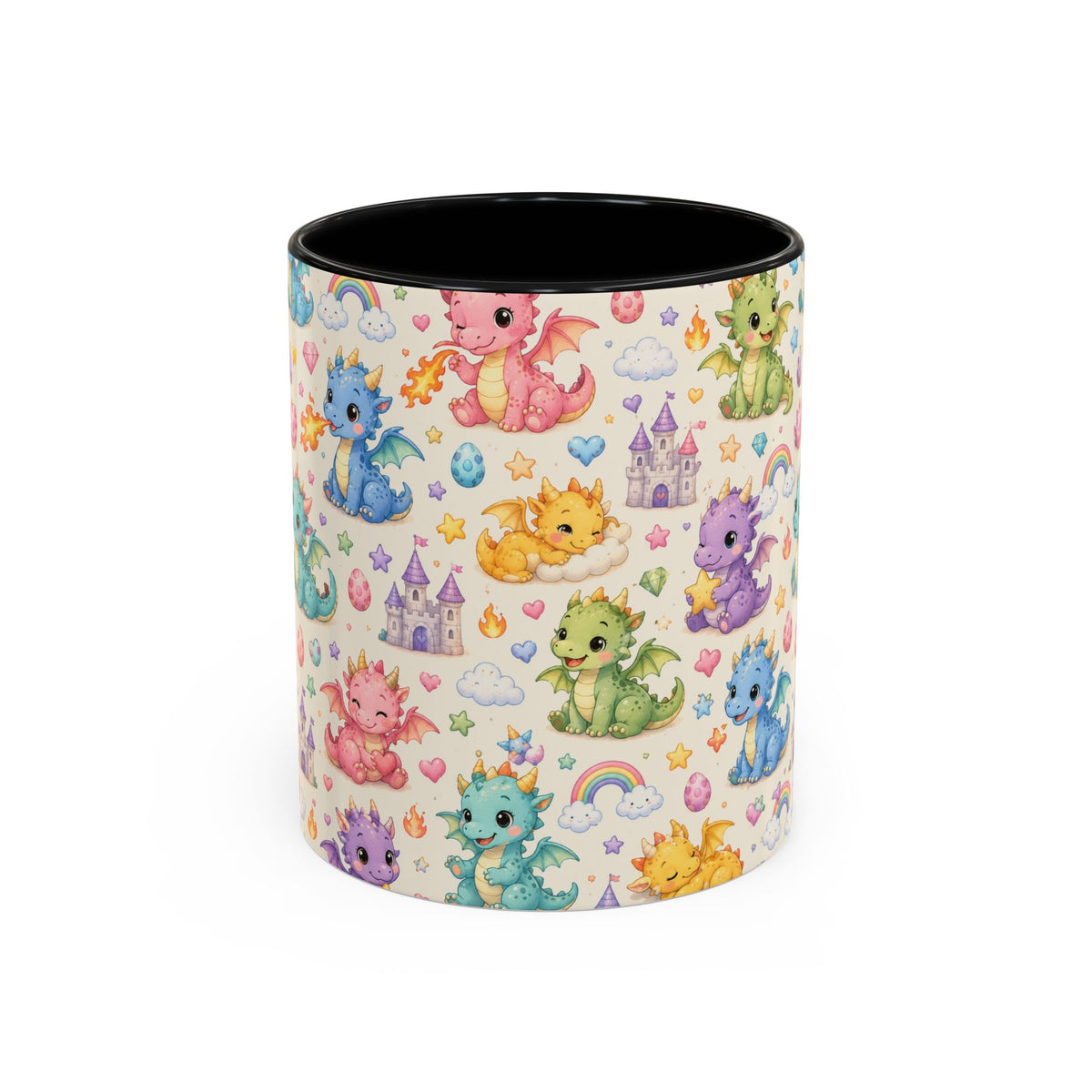 Accent Coffee Mug  (11/15 oz) - Baby Dragon Fantasy
