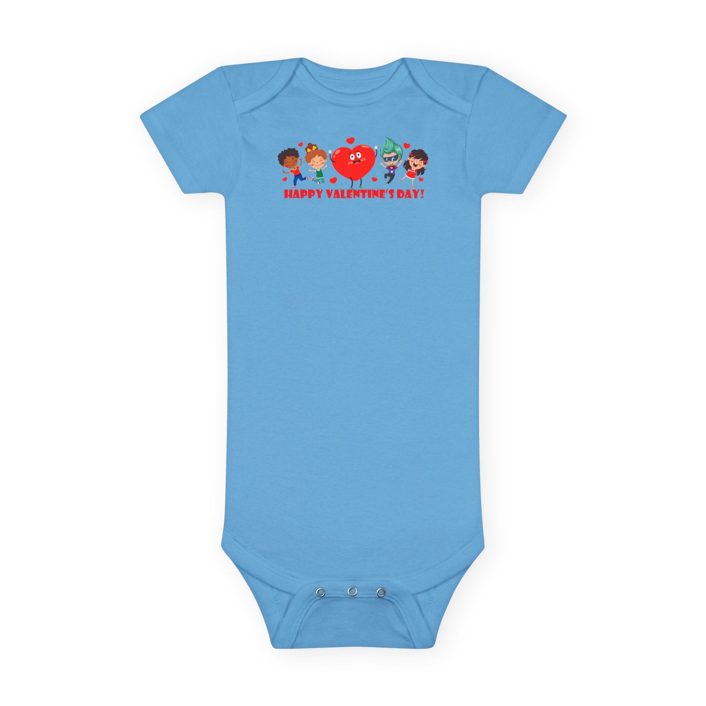 Infant Jersey One Piece - Valentines - Super kiddo and three friends - [[{"value":"Wonderwear Kid"}]]