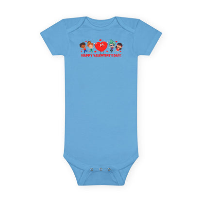Infant Jersey One Piece - Valentines - Super kiddo and three friends - [[{"value":"Wonderwear Kid"}]]