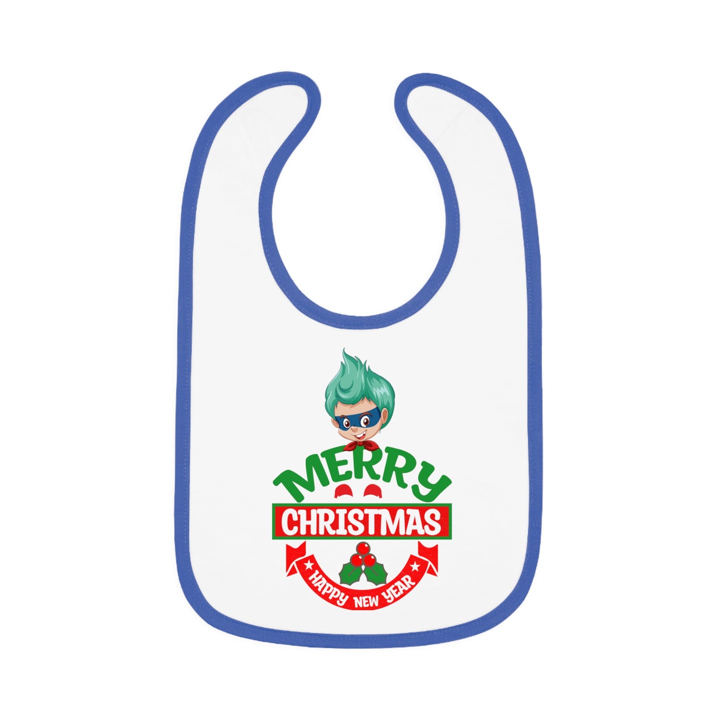 Baby Bib - Merry chridtmas from super kiddo