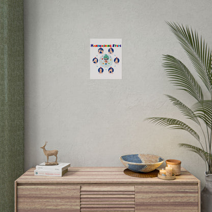 Rolled Posters - Super kiddo how to wash hand properly - [[{"value":"Wonderwear Kid"}]]