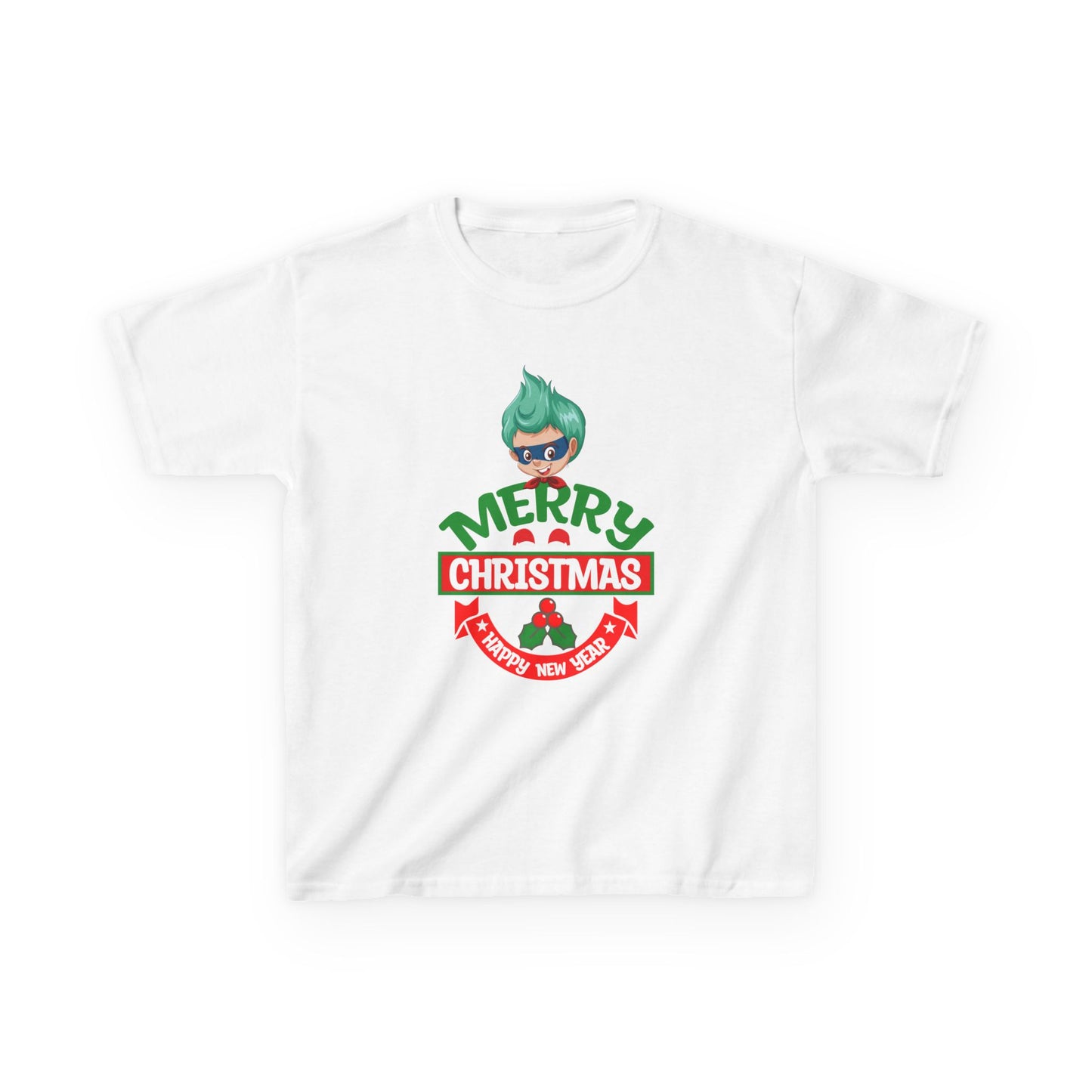 Kids Heavy Cotton™ Tee - Merry chridtmas from super kiddo - [[{"value":"Wonderwear Kid"}]]