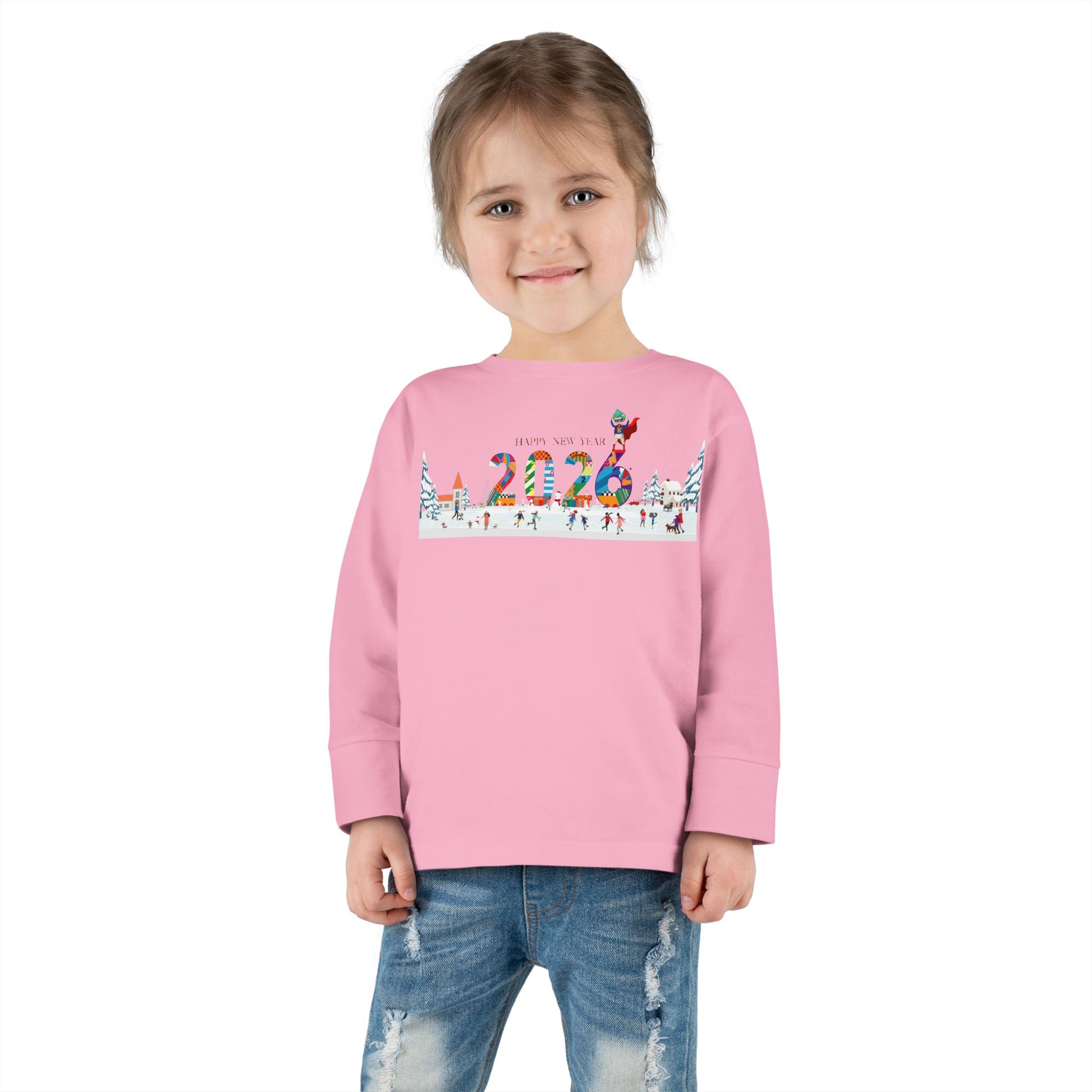 Toddler Long Sleeve Tee - Happy 2026 - [[{"value":"Wonderwear Kid"}]]