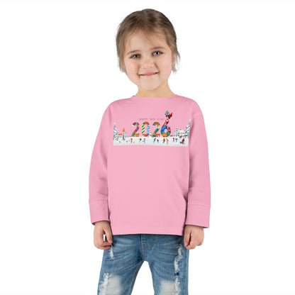 Toddler Long Sleeve Tee - Happy 2026 - [[{"value":"Wonderwear Kid"}]]