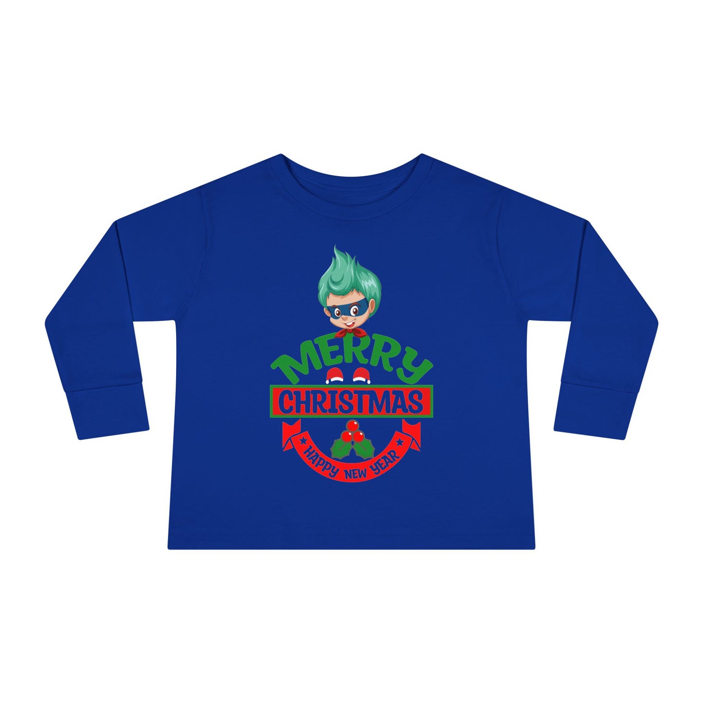 Toddler Long Sleeve Tee - Merry chridtmas from super kiddo - [[{"value":"Wonderwear Kid"}]]