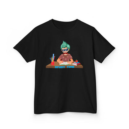 Kids Heavy Cotton™ Tee - Super kiddo studying - [[{"value":"Wonderwear Kid"}]]