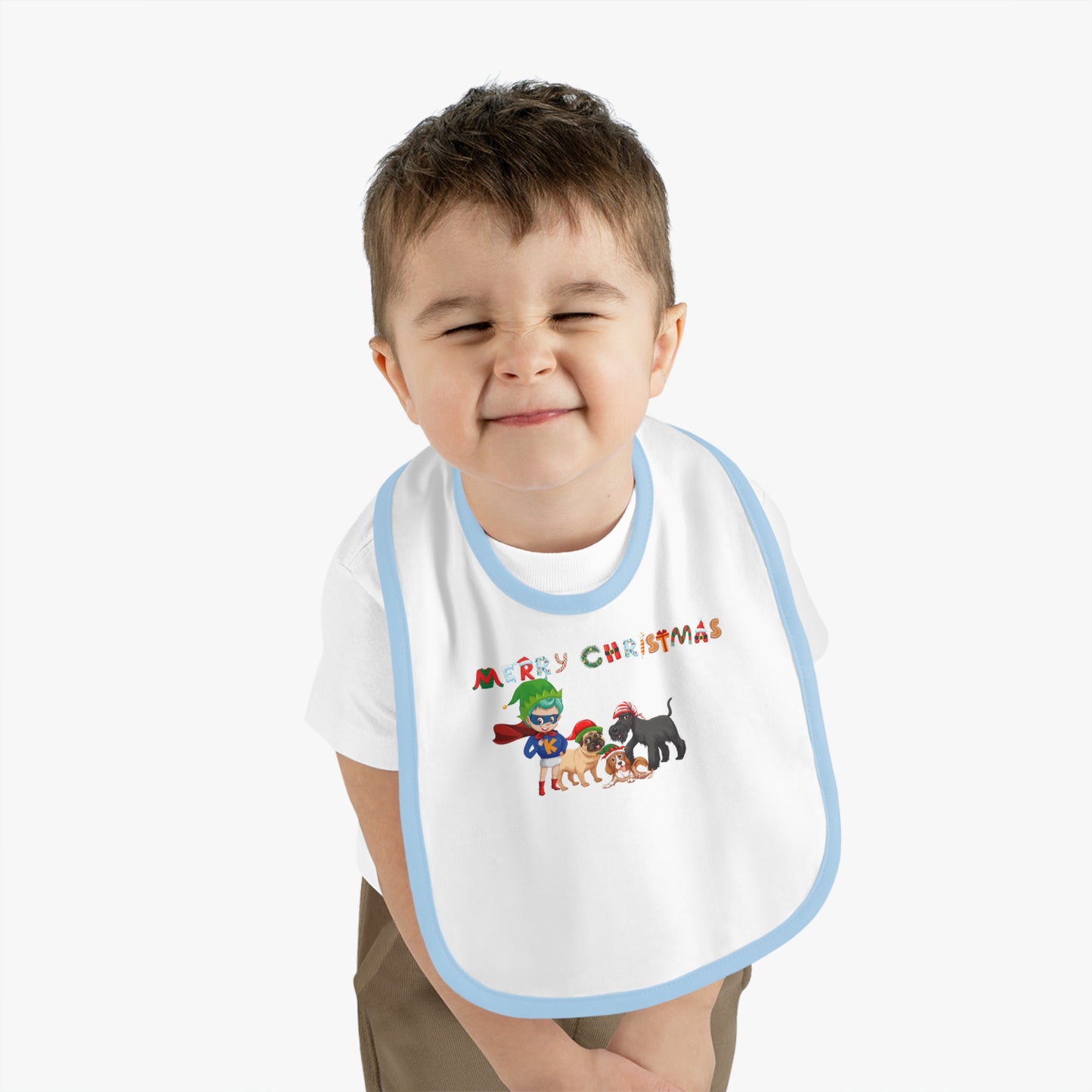 Baby Bib - Super kiddo woith pet friends