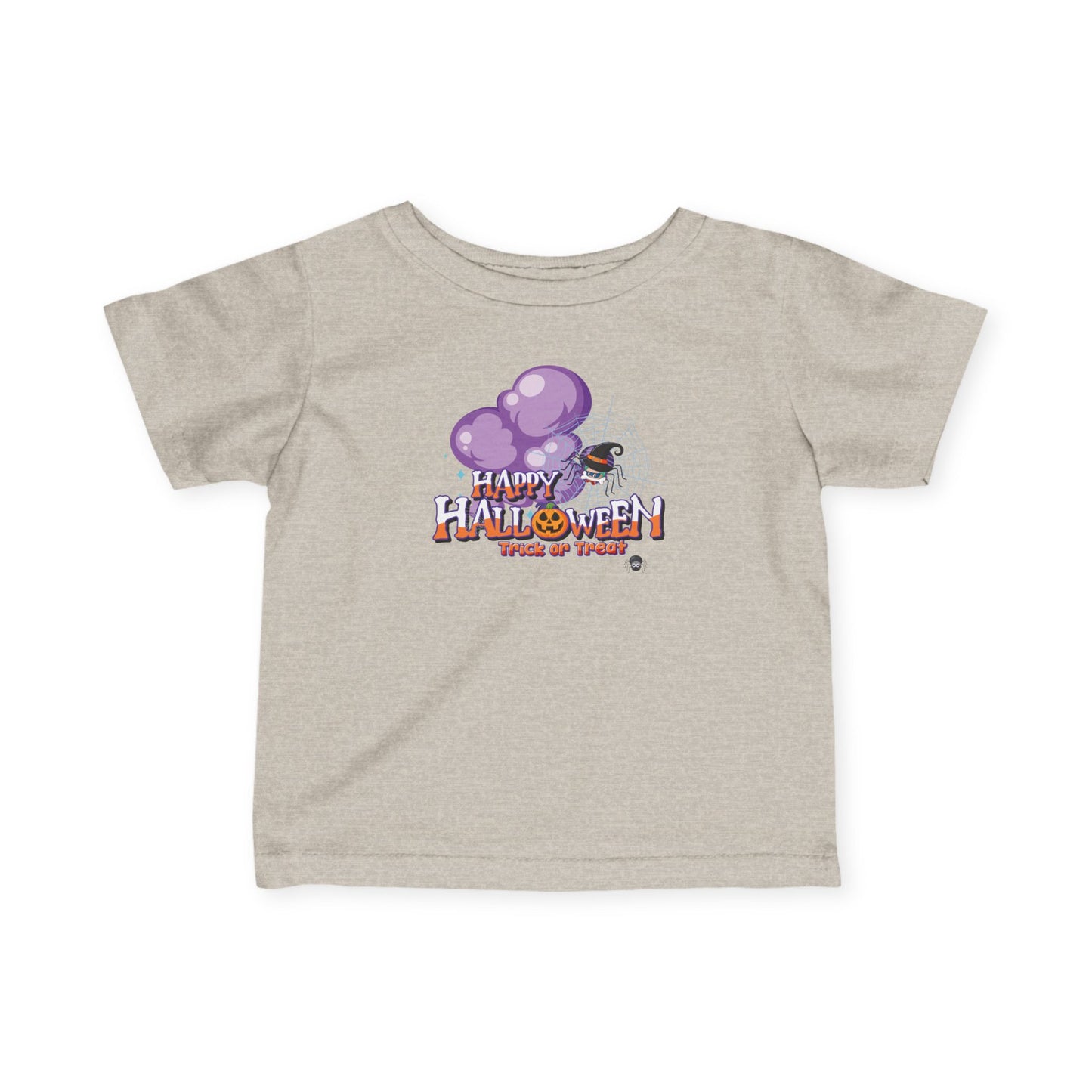 Infant Fine Jersey Tee - Happy holloween - spider kiddo
