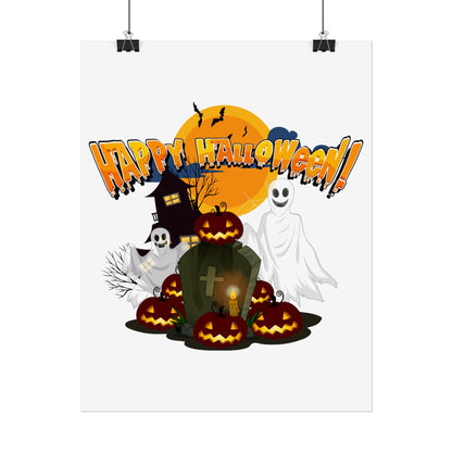 Rolled Posters - Happy holloween - cemetery - [[{"value":"Wonderwear Kid"}]]