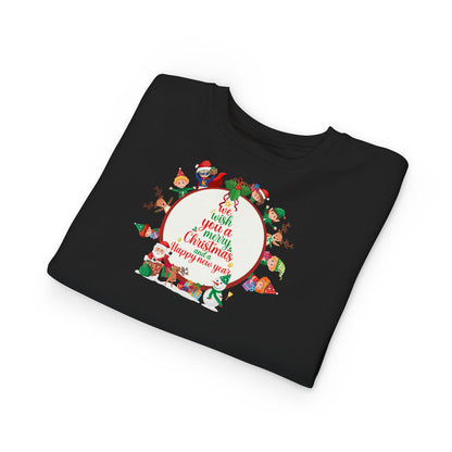 Toddler Sweatshirt - We Wish You a Merry Christmas - [[{"value":"Wonderwear Kid"}]]
