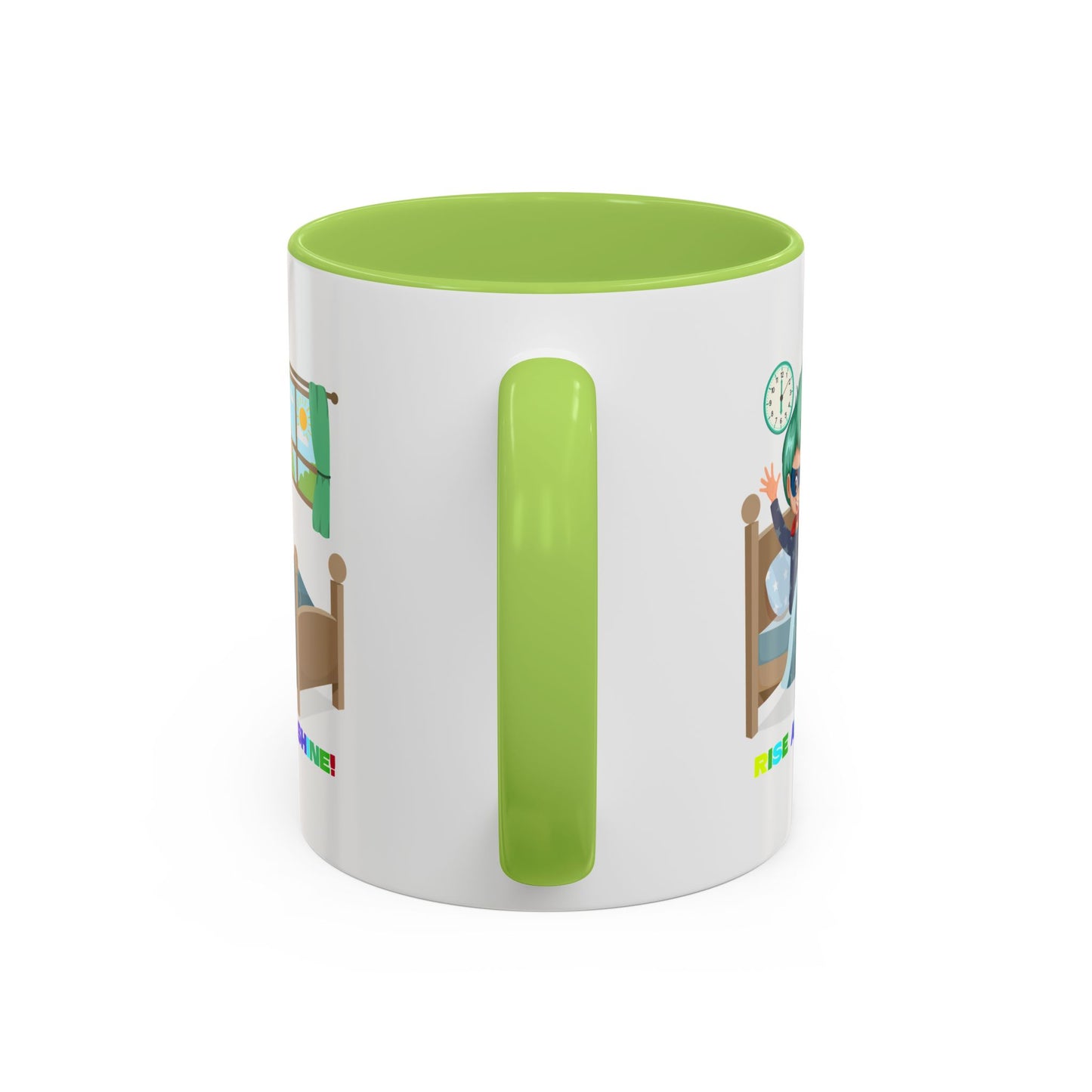 Accent Coffee Mug - Super kiddo teaches us to wake up early