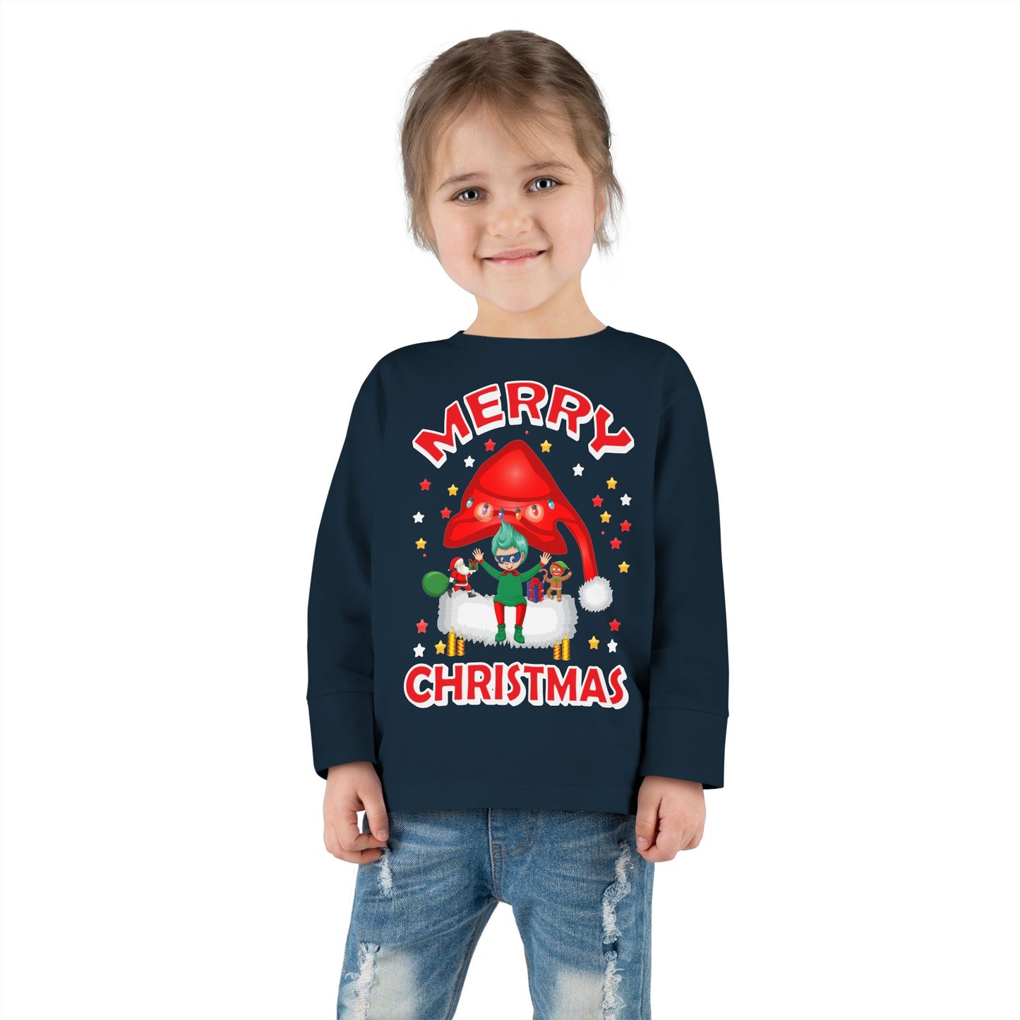 Toddler Long Sleeve Tee - Merry christmas - [[{"value":"Wonderwear Kid"}]]