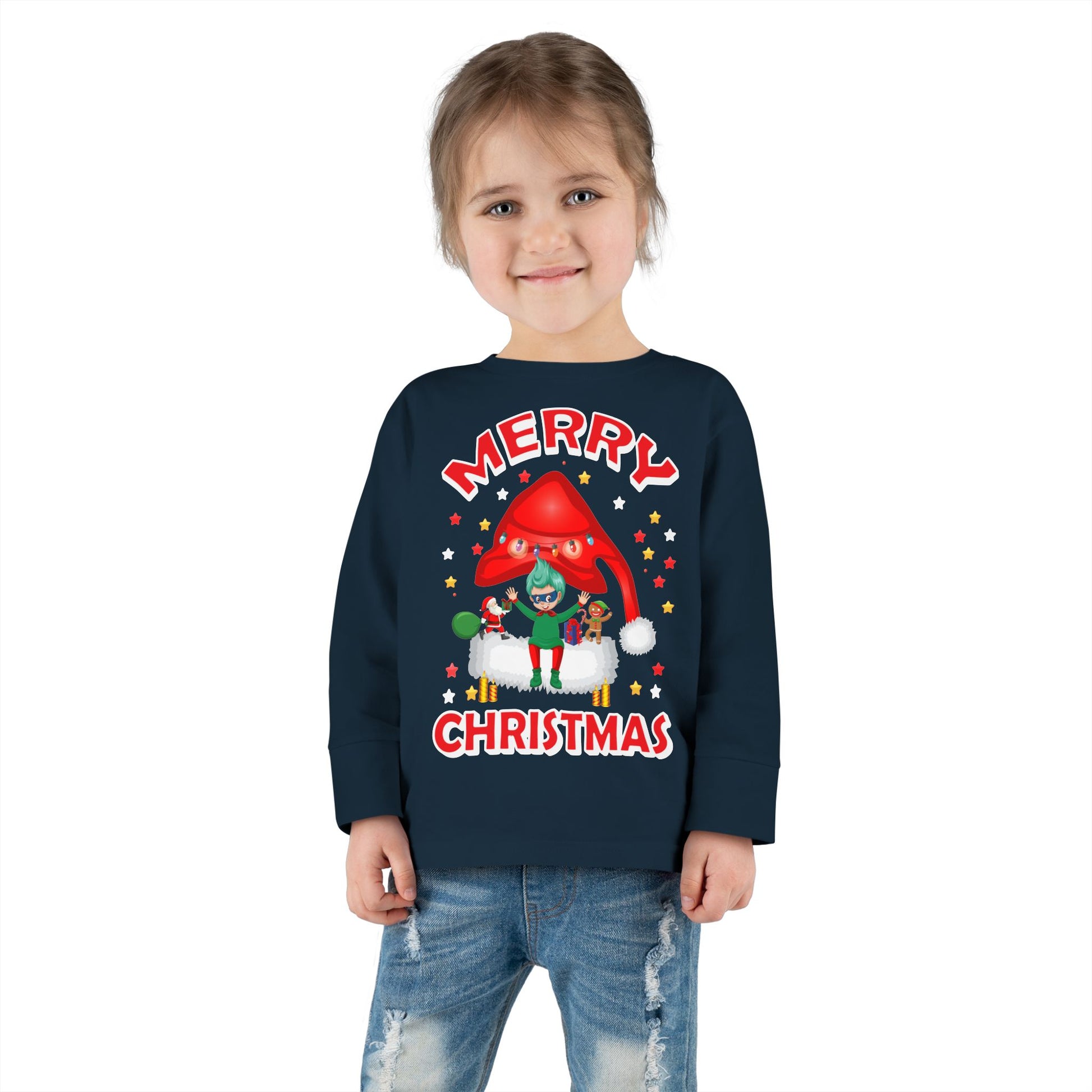 Toddler Long Sleeve Tee - Merry christmas - [[{"value":"Wonderwear Kid"}]]