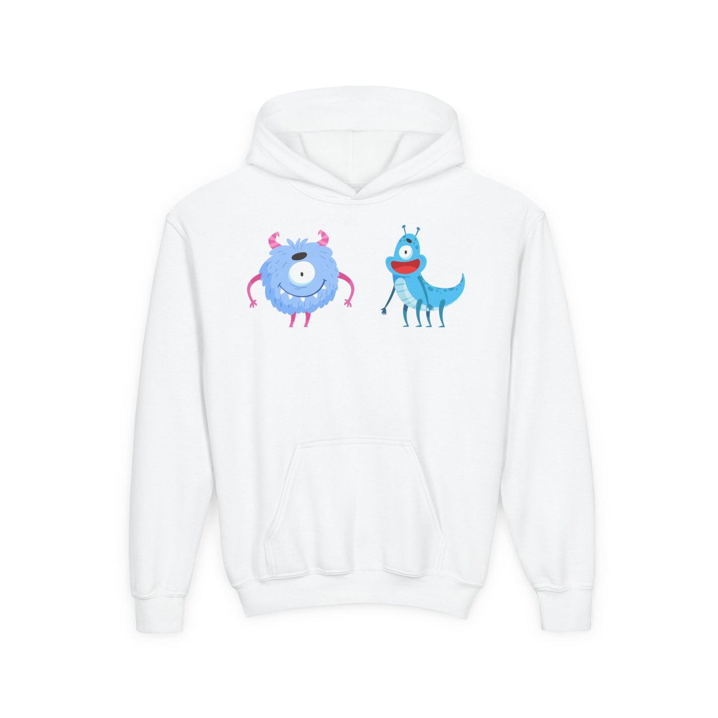 Youth Heavy Blend Hooded Sweatshirt -  One eyed monster