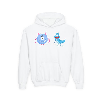 Youth Heavy Blend Hooded Sweatshirt -  One eyed monster Printify