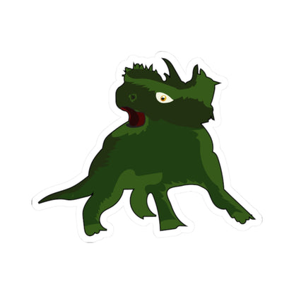 Kiss-Cut Vinyl Decals - Triceratops Printify