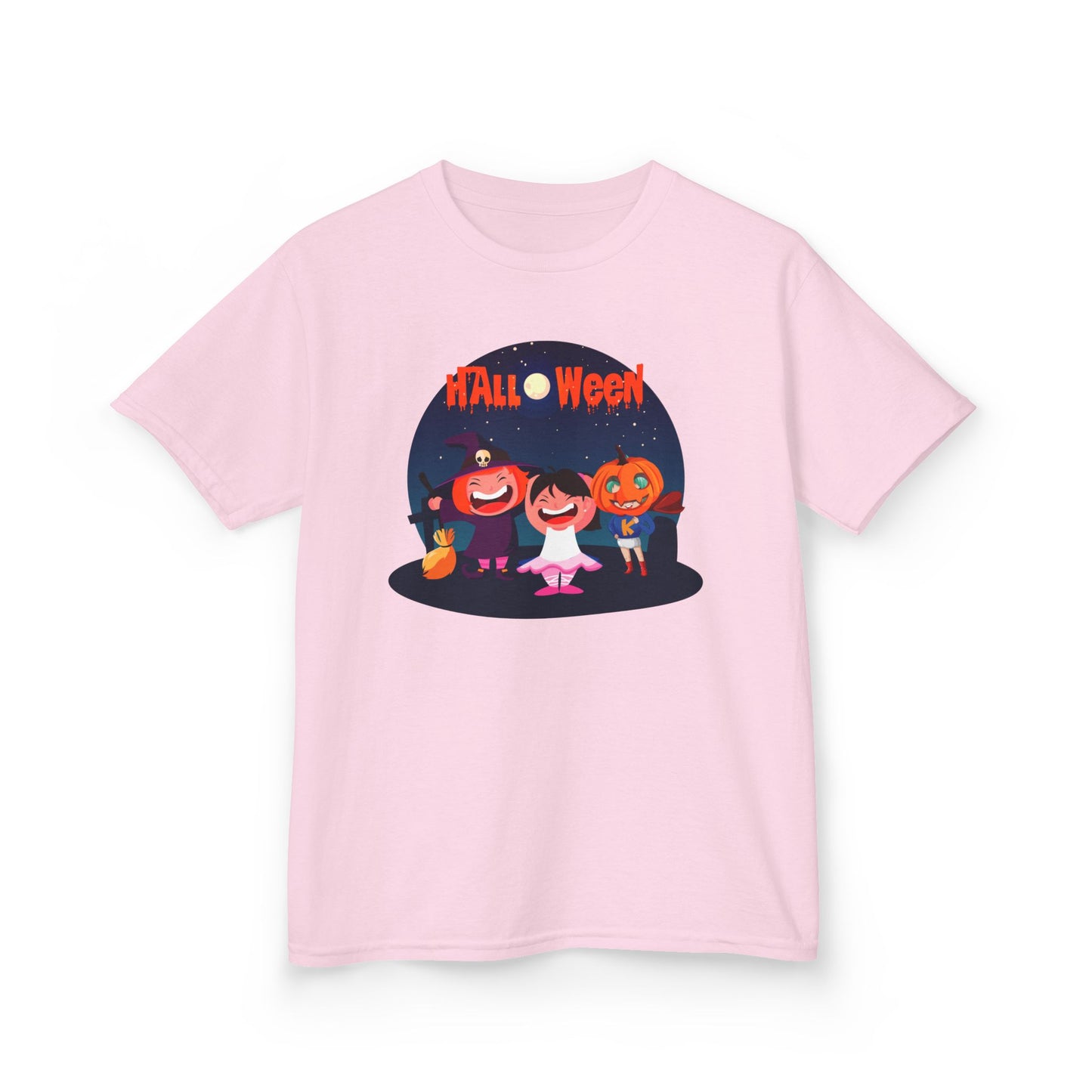 Kids Heavy Cotton™ Tee - Super kiddo wearing pumpkin - [[{"value":"Wonderwear Kid"}]]
