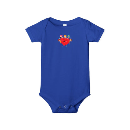 Infant Jersey One Piece - Valentines -  Super kiddo with friends - [[{"value":"Wonderwear Kid"}]]