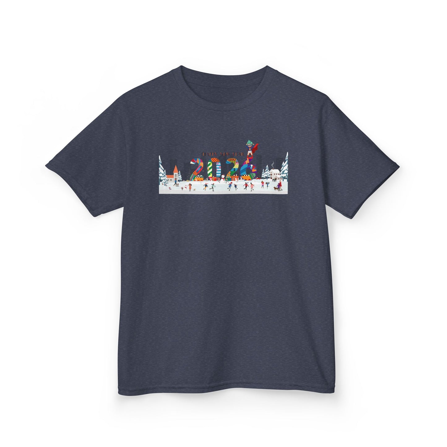 Kids Heavy Cotton™ Tee - Happy 2026 - [[{"value":"Wonderwear Kid"}]]