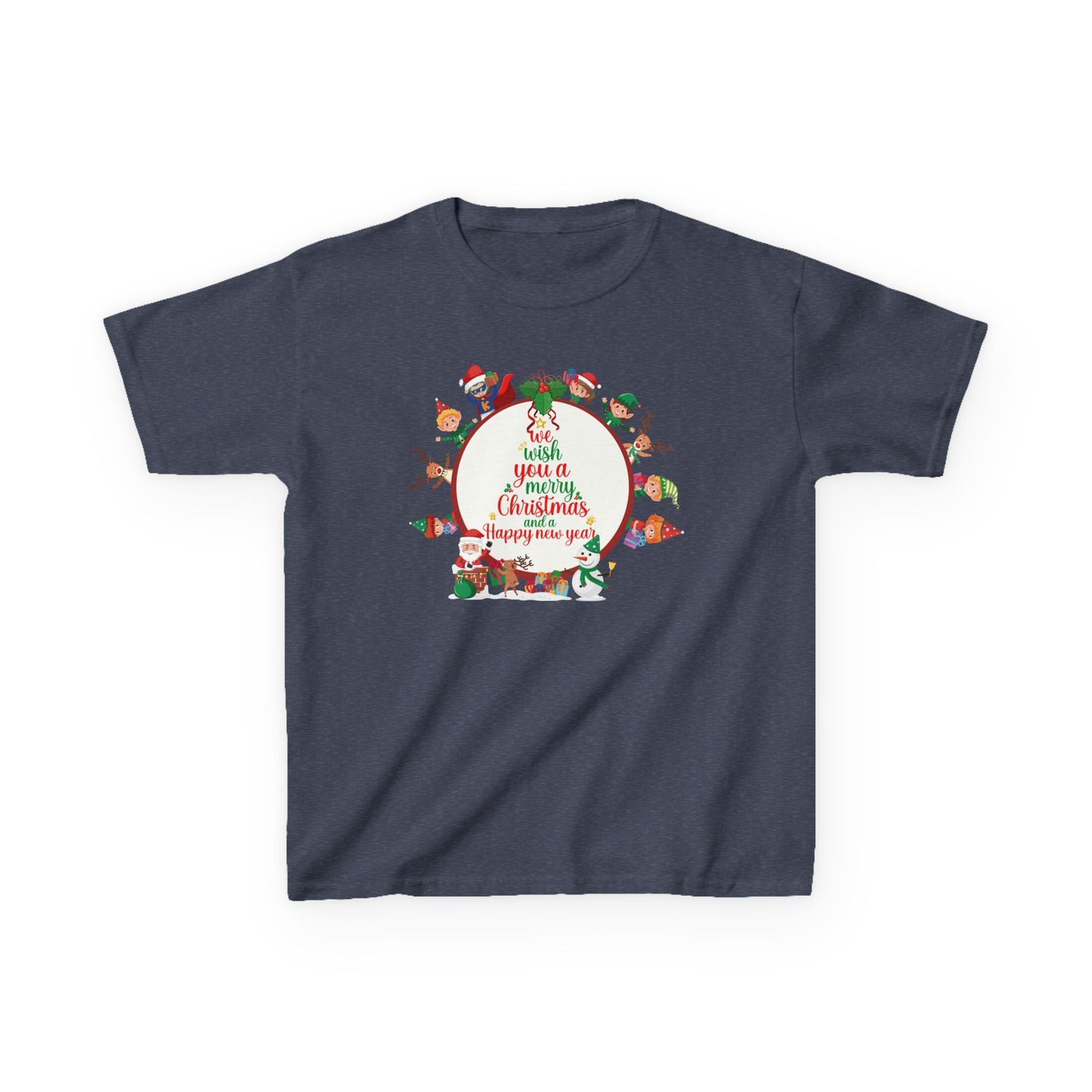Kids Heavy Cotton™ Tee - We wish you a merry christmas - [[{"value":"Wonderwear Kid"}]]
