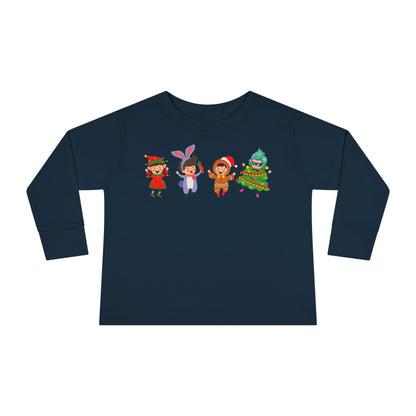 Toddler Long Sleeve Tee - Super kiddo in christmas tree attire - [[{"value":"Wonderwear Kid"}]]
