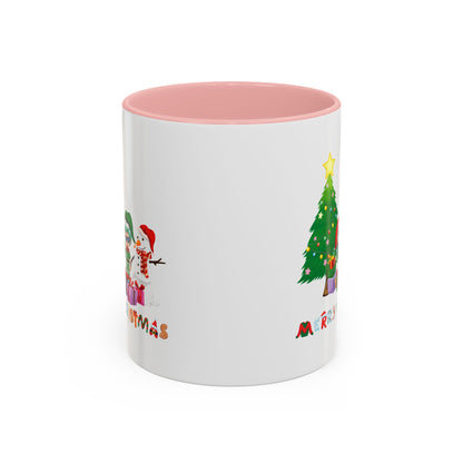 Accent Coffee Mug - Super kiddo preparing gifts - [[{"value":"Wonderwear Kid"}]]