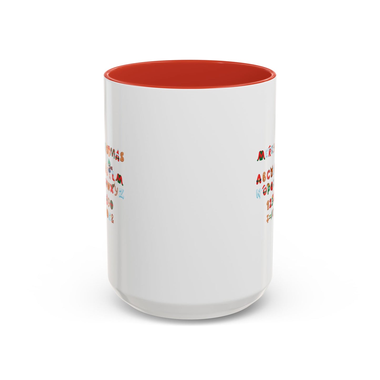 Accent Coffee Mug - Christmas alphabet
