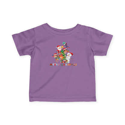 Infant Fine Jersey Tee - Super kiddo making christmas tree with text - [[{"value":"Wonderwear Kid"}]]
