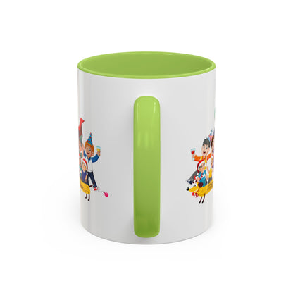 Accent Coffee Mug - Happy new year with friends - [[{"value":"Wonderwear Kid"}]]