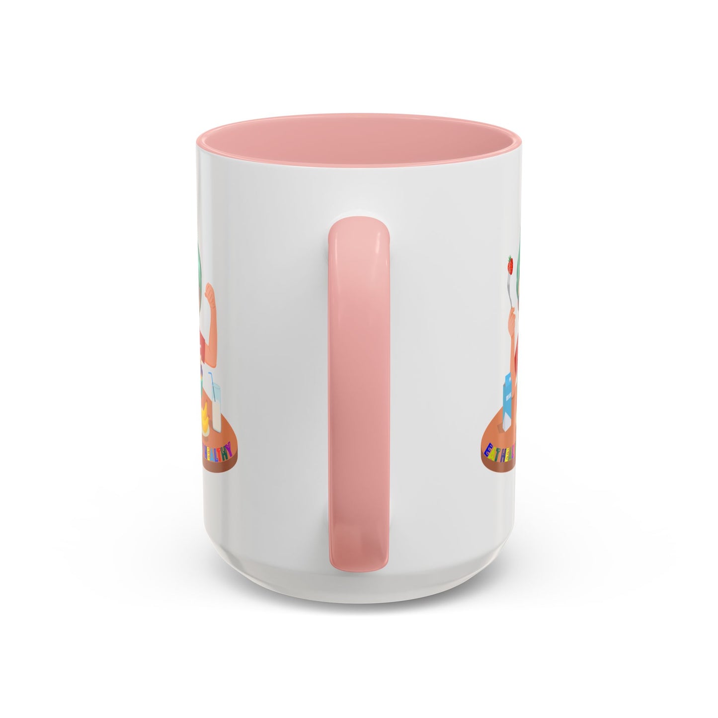 Accent Coffee Mug - super kiddo eating healthy food