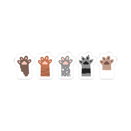 Kiss-Cut Vinyl Decals - Group of paw Printify