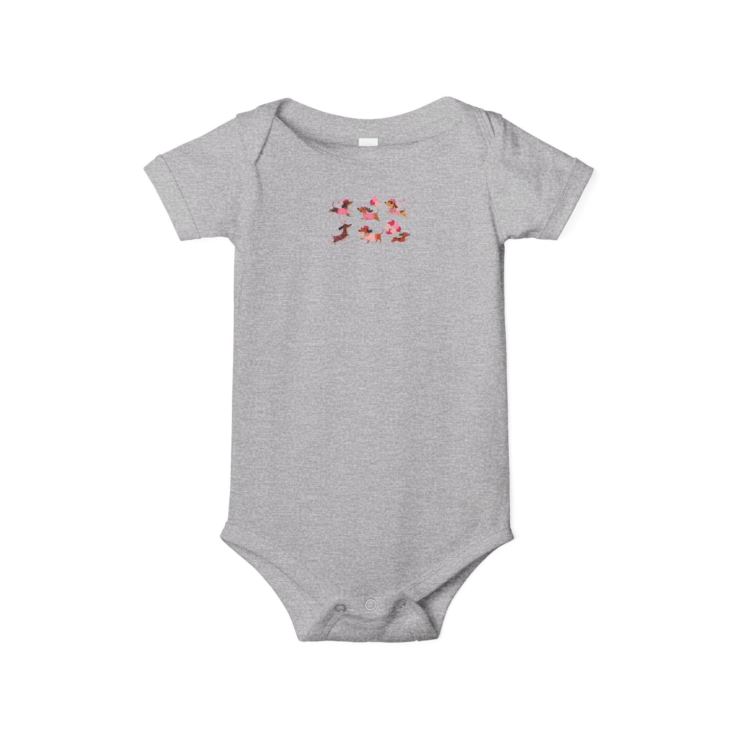 Infant Jersey One Piece - Valentines - Dachshund - [[{"value":"Wonderwear Kid"}]]
